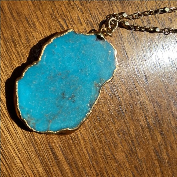 Heather Gardner Turquoise Slice Necklace- Stunning, NWOT, Priced to Sell! - Picture 3 of 5